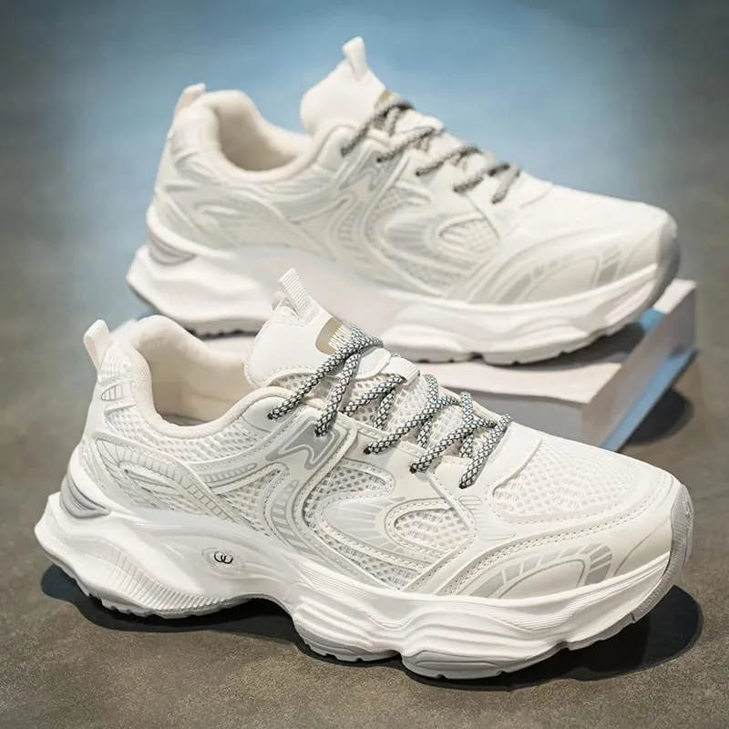 Men's casual sneakers spring summer new breathable soft-sole anti-slip outdoor running shoes fashion students speed sports shoes