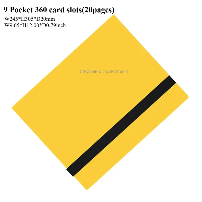 Kaartbinder met 9 vakken Trading Card Album Display Binder 360 Side Loading Pocket Holder voor TCG Yugioh MTG Game Card Book — image 8