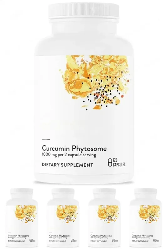 Curcumin Phytosome 1000mg Capsules Advanced Absorption Antioxidant Support 120 Capsules Non-GMO Gluten Free