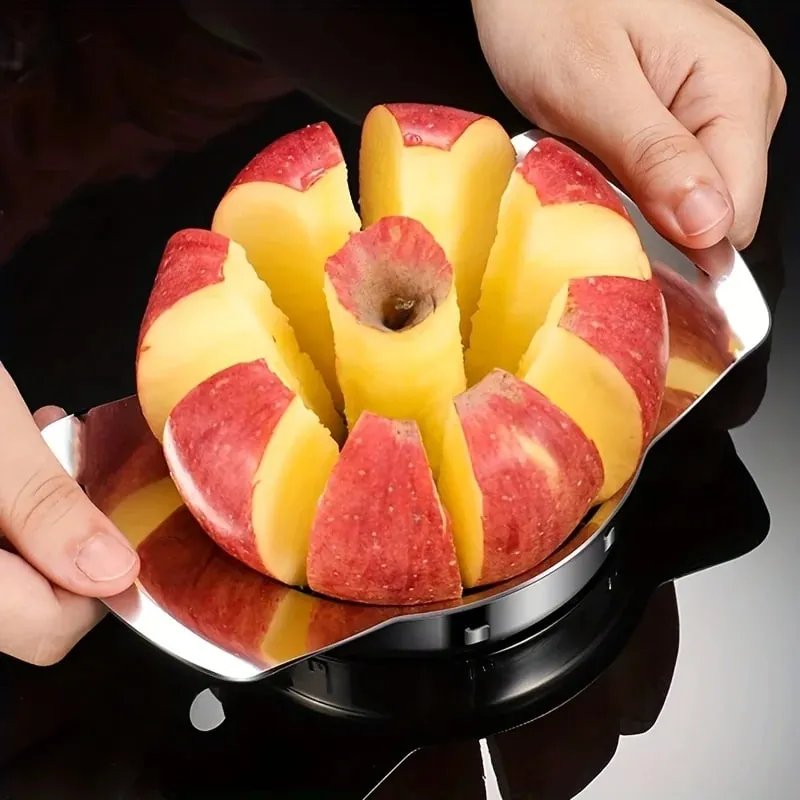 1pc Stainless Steel Slicer and Peeler Set for Apples Oranges and More - Easy-to-Use Kitchen Gadget Fruit Slicing Tool