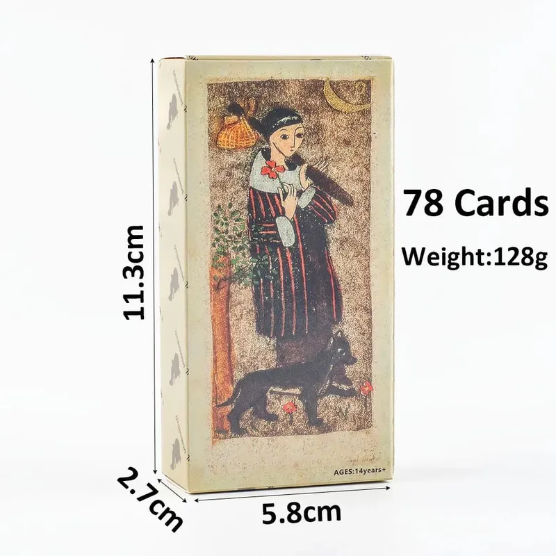 11*5.5cm 78-Card Deck Italian Hand-Painted Style Tarot Cards – La Corte Dei Tarocchi