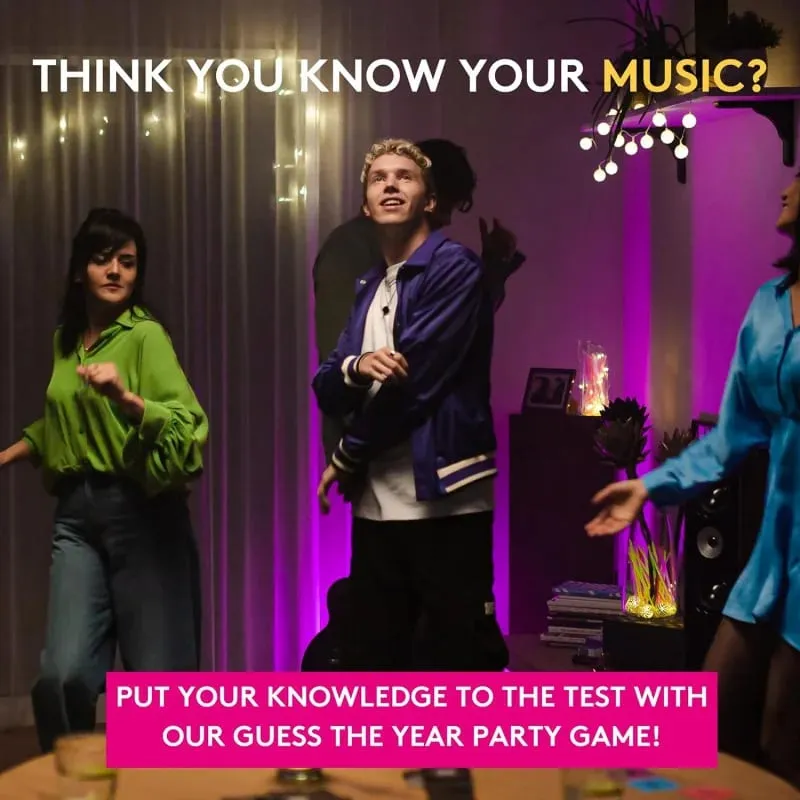 Hitster Music Party Board Game Music Party Card Game: 308 Popular Songs Trivia-Guess the Song & Family Game for Game Night