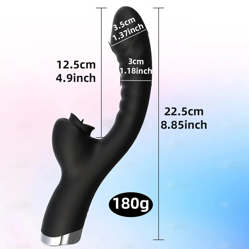 Dildo Vagina Massage Wand G-Spo Licking Clitoral Vibrator Female Sex Toy Clitoris Stimulate Tongue Vibrator Adult Women Sex Toy — image 9