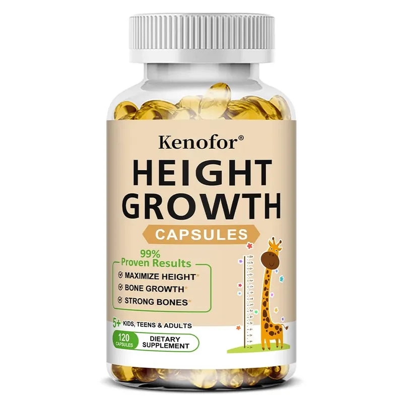 Height Growth Supplements - Supports Bone and Joint Health Natural Height Growth Promotes Absorption and Boosts Immunity