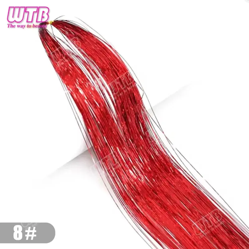 Multi-Color Glitter Synthetic Hair Extension Wig BB Clip Style Suitable for Women and Girls to Wear During Holidays and Events