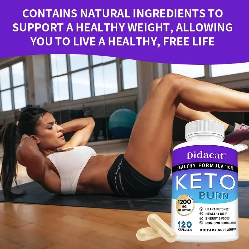 High Strength Ketone Supplement Capsules for Women and Men Loss Weight Management Detox Burning Fat Promate Digestion