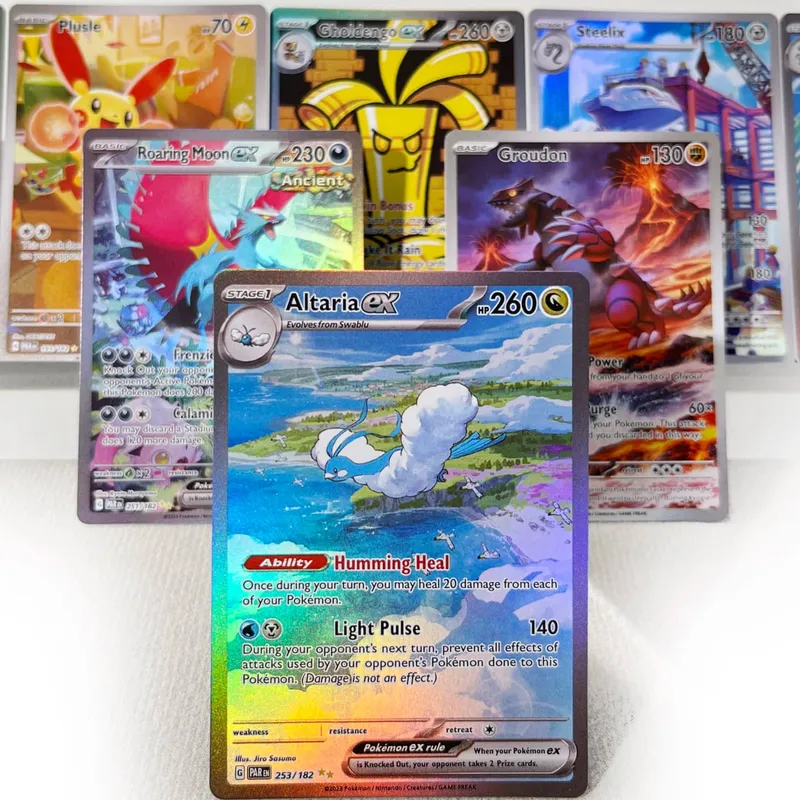 Paradox Rift PKM Cards PTCG3-C Tapu Koko Minun Rainbow Gengar ex Holographic Ex GX Rare Collection Battle Toys Gifts for Hobbies