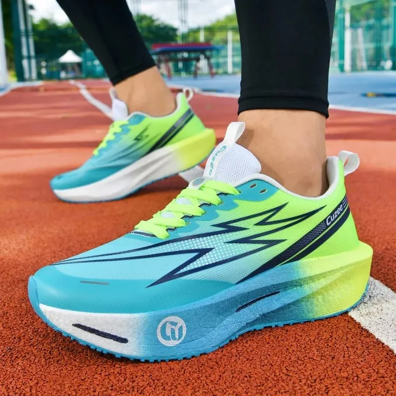 Men Running Shoes Carbon Board Speciality Marathon Sports Breathable Lightweight Women's Comfortable Athletic Leisure Sneakers