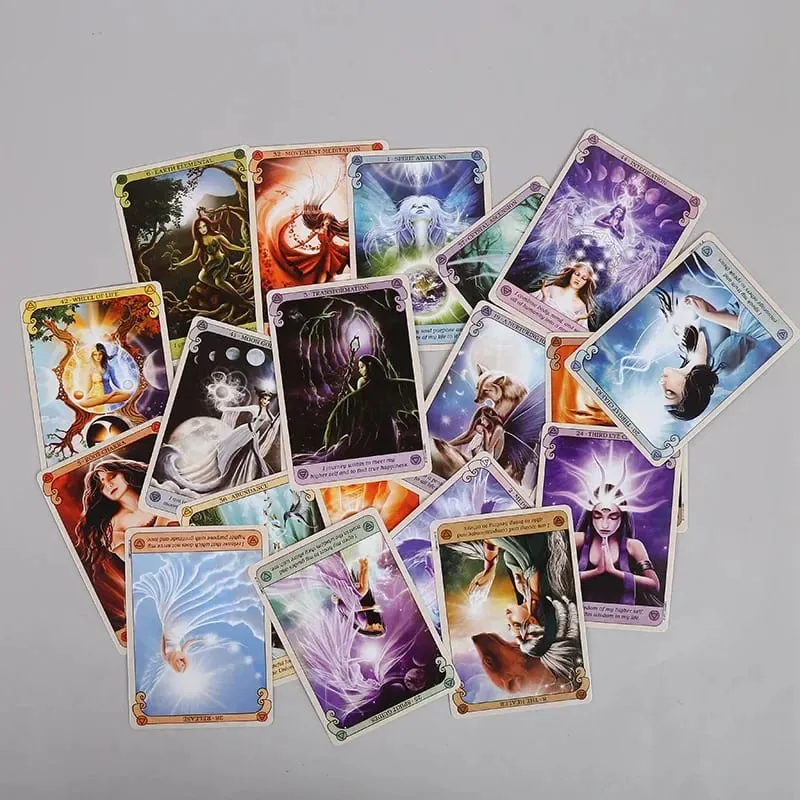 Conscious Spirits Oracle 卡 A 45 張耐用時尚派對趣味撲克牌塔羅牌紙牌遊戲