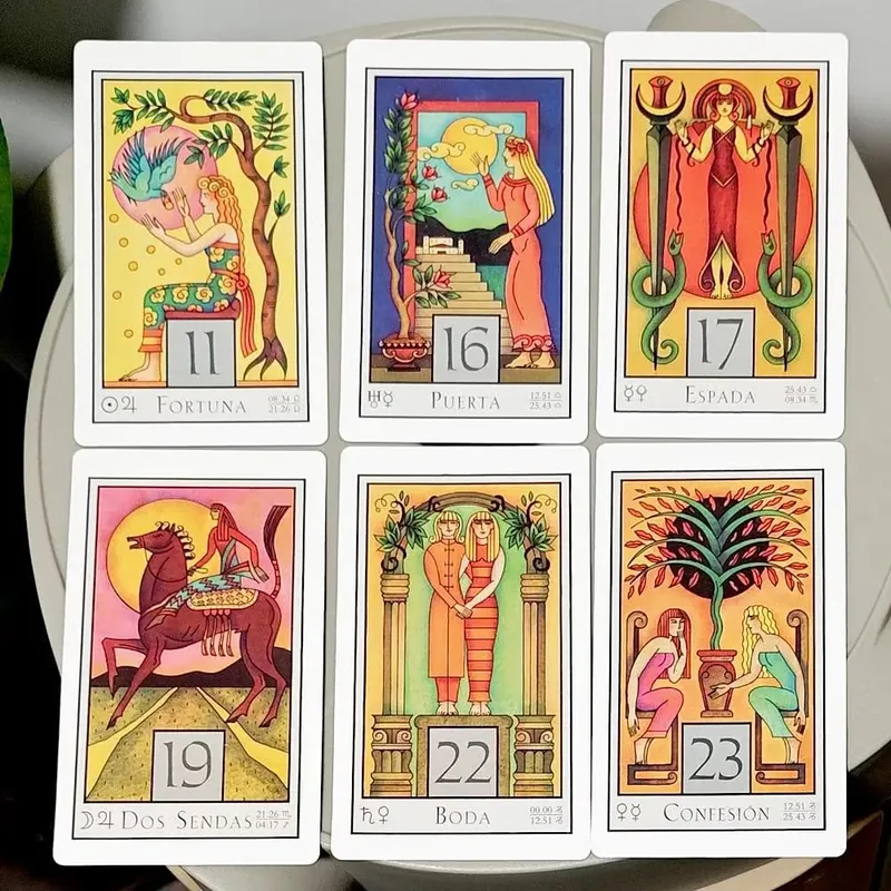 12*7cm The Moon Oracle - Let The Phases of The Moon Guide Your Life 72 Oracle Cards Spanish Printed on Double-embossed Cardstock