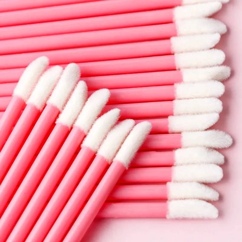 50/500/1000Pcs Wholesale Lip Brushes Makeup Brush Eyelashes Extension Lip Gloss Applicator Lipstick Wands Set Cosmetic Make Up