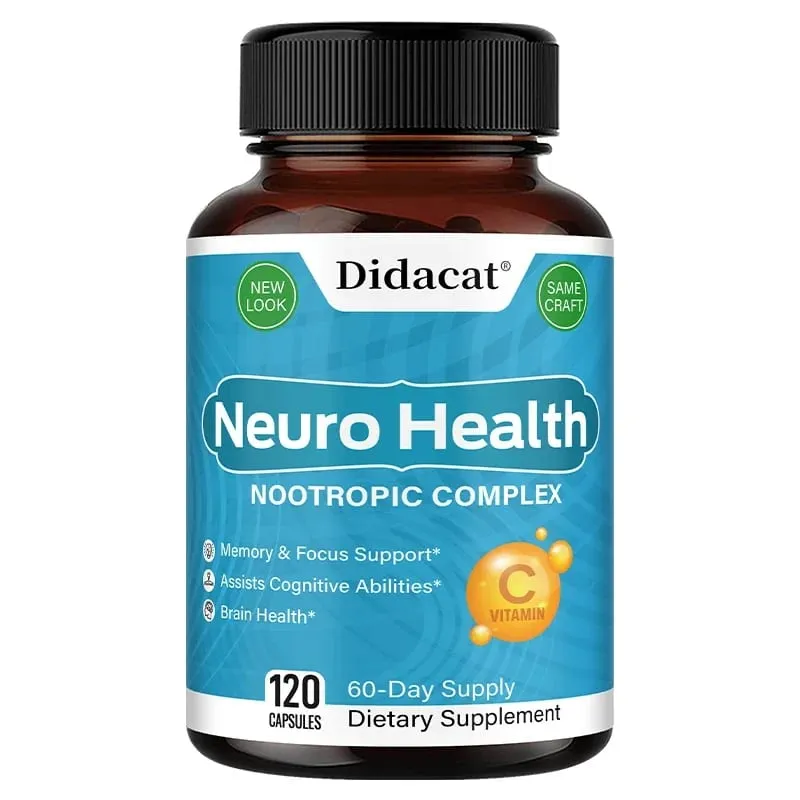 Brain Nutrition Complex - with Bacopa Extract Neuro Health Support Antioxidant Promotes Nerve Health Cellular Energy