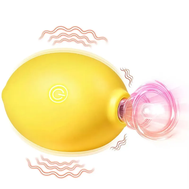 Klitoris Saugen Zitrone Vibrator für Frauen 10 Geschwindigkeit Vakuum Sauger Nippel Stimulator Oral Klitoris Saug Massage Weibliche Sex Spielzeug — image 1