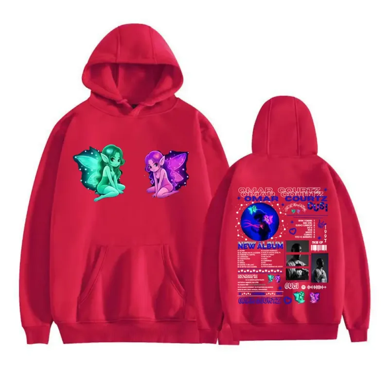 Omar Courtz Por Si Manana No Estoy 2026 New Album Cover Hoodies Harajuku Hip Hop Sweatshirts Men Women Casual Fleece Pullovers