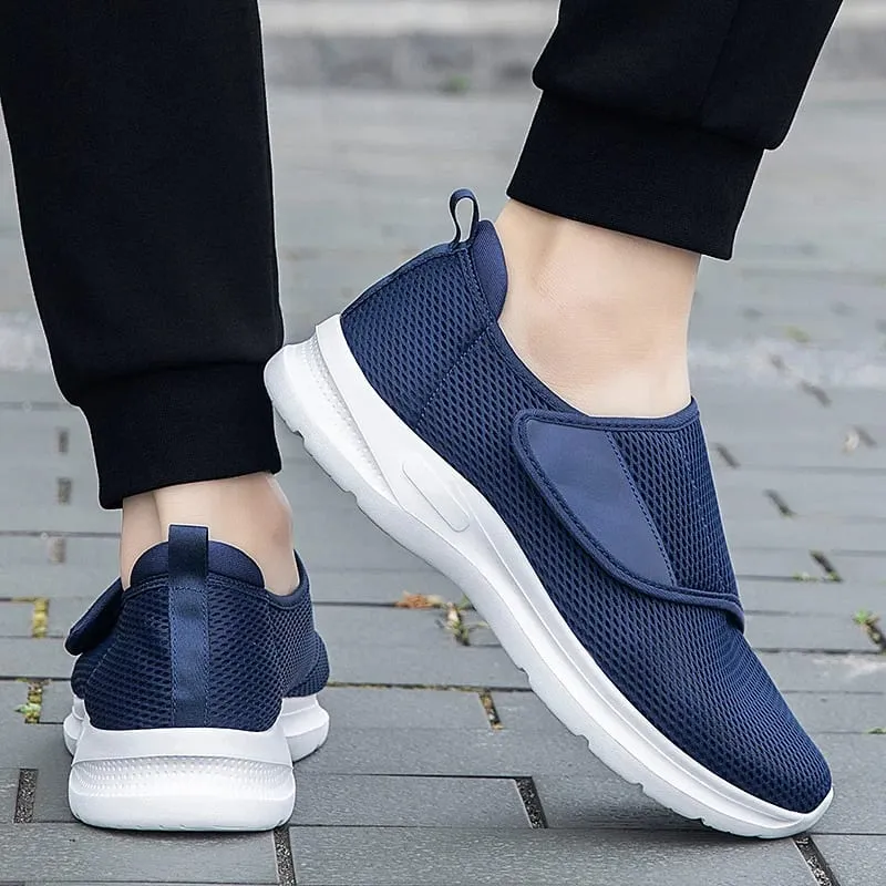 Popular Casual Men's Orthopedics Wide Feet Swollen Shoes Thumb Eversion Adjusting Soft Comfortable Diabetic Shoes Walking Shoes — image 3