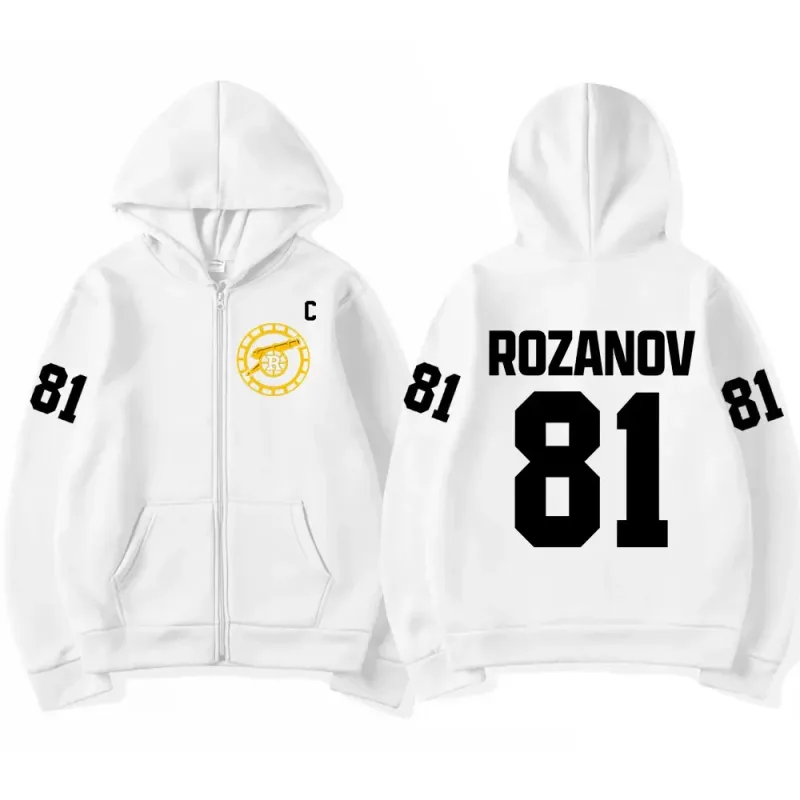 Heated Rivalry Ilya Rozanov 81 Boston Raiders Merch Zipper Hoodies Men's Women Clothing Fashion Zip Up Sweatshirts Jackets Coats