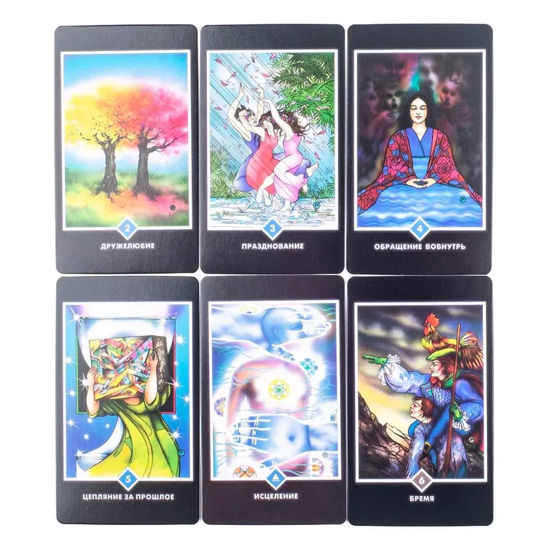 ОШО ДЗЕН ТАРО OSHO ZEN TARO 79st Ryska visioner Ödespådom Tarotkort FortuneTelling Kortspel Festbrädspel 10,3x6CM