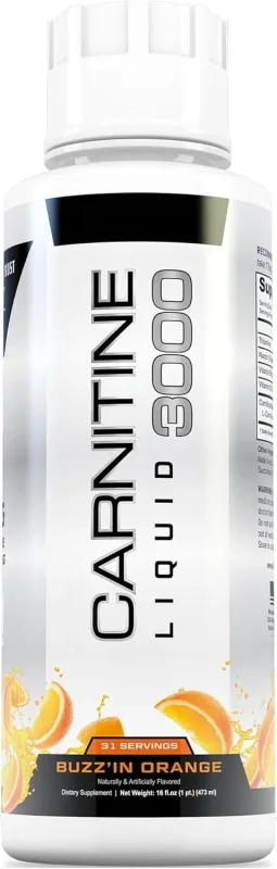 Concentrated Liquid L-Carnitine Formula for Workout Energy Metabolic Support and Fitness Routine Enhancement with Vitamin Blend