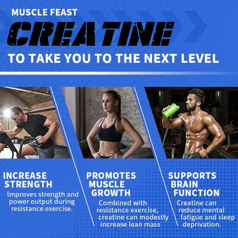 Creatine Monohydrate 3 000 Mg - Improves Energy and Endurance Increases Muscle Mass and Athletic Performance 120 Capsules