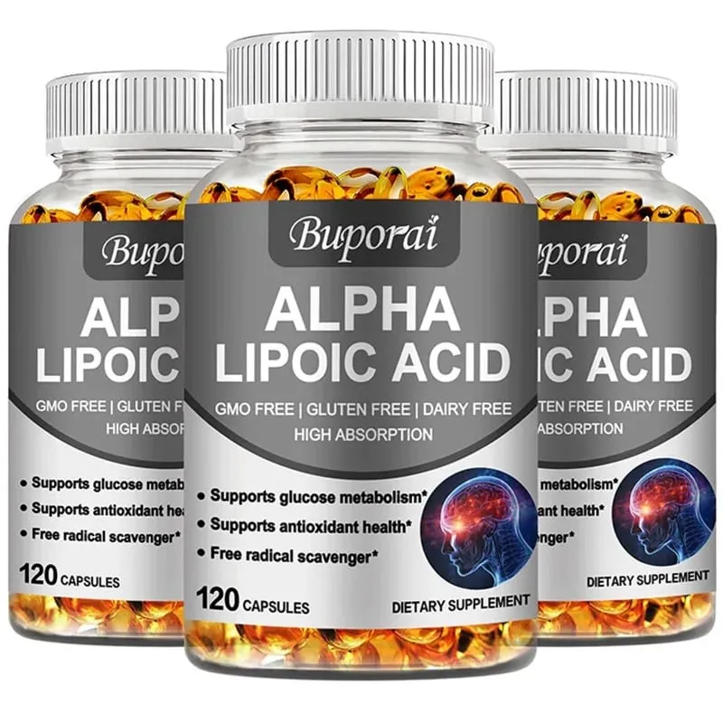 Alpha Lipoic Acid 600mg - Powerful Antioxidants Skin Care Protecting Liver Brain and Nerve Health Energy Metabolism