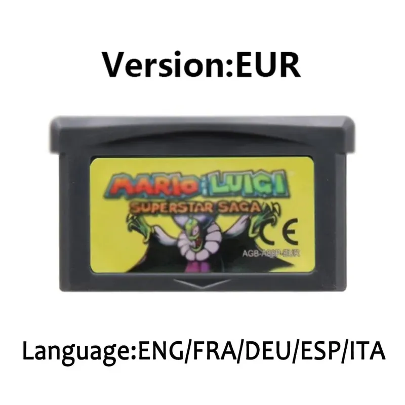 Wari0 32 Bit GBA Game Cartridge Kart Game Card Series EUR USA Version Video Game Card For GBA Portable Game Console