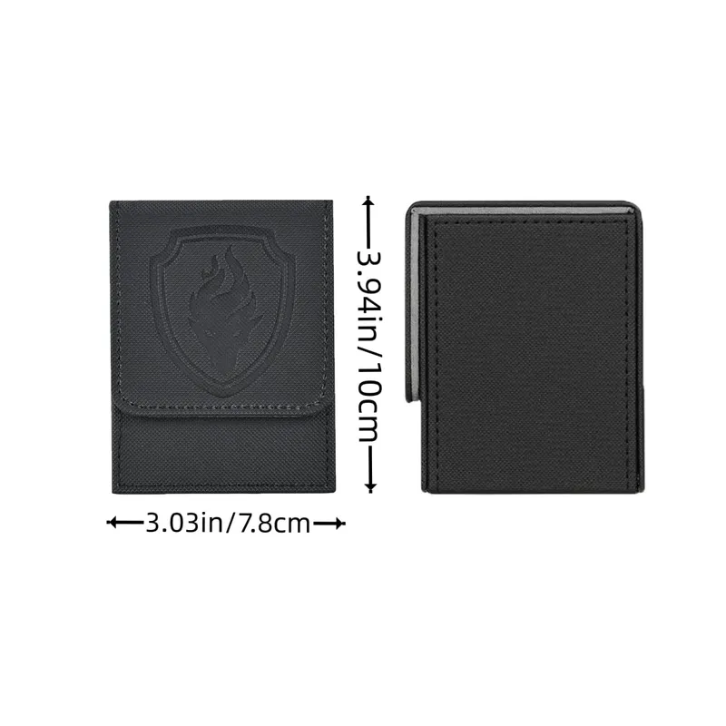Premium Magnetic Card Deck Box - Ασφαλής βιτρίνα για 110+ κάρτες Παράθυρο οθόνης με ανθεκτικό συνθετικό δέρμα Ιδανικό για Sport Game Car