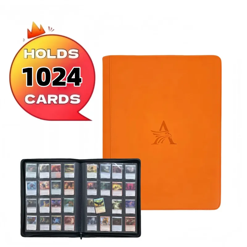 16 Pocket Card Binder - Premium Trading Card Binder Holds 1024 Cards Ultimate protection for TCG & sports cards. Collector's d