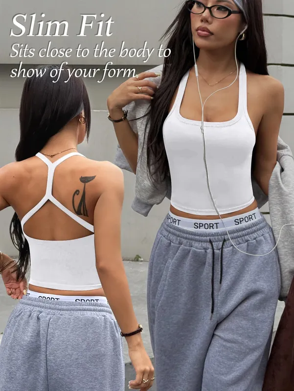 Beautiful Back Sports Bra Women's Outerwear Running Shock-Absorbing Training Fitness Bra Camisole Top Yoga Suit Vest — image 9