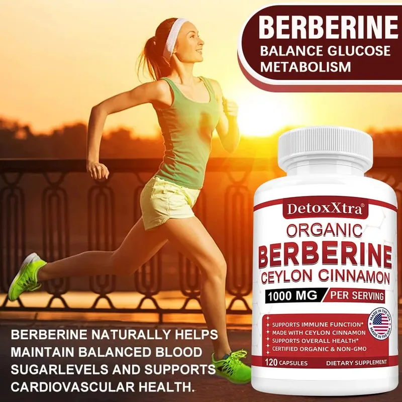 Berberine with Ceylon Cinnamon - Boosts Immunity Promotes Digestive Health Improves Bodily Functions Increases Energy Levels