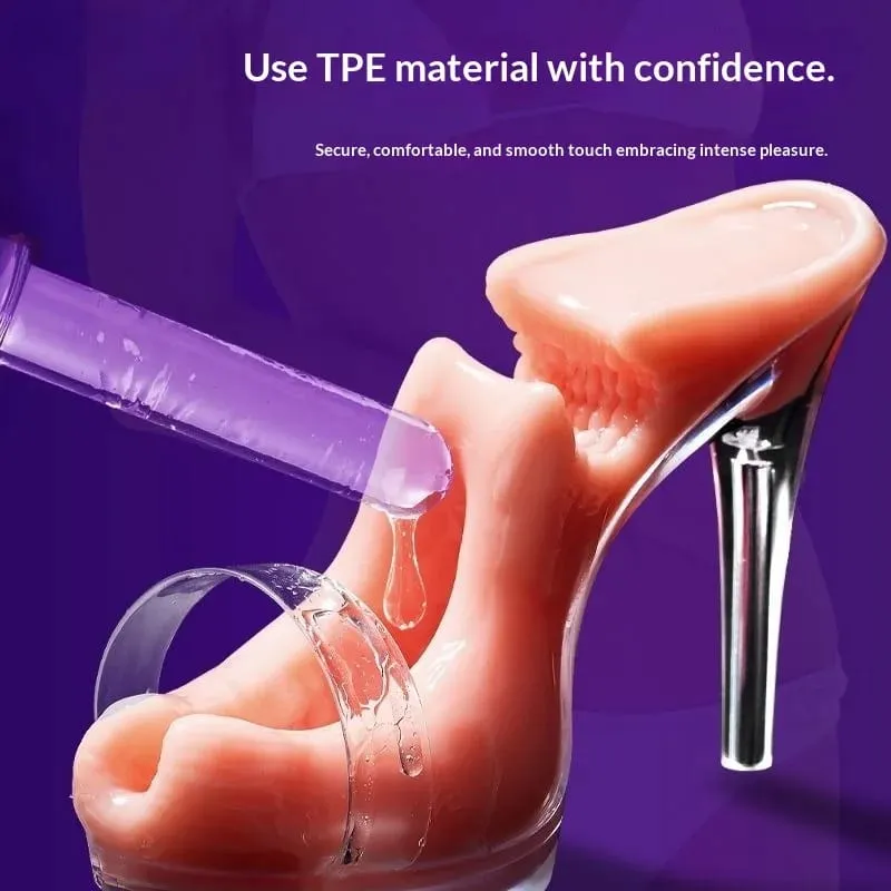 Winkwinkey High Heel Style Foot Stimulation Cup Soft Silicone Adult Toy for Personal & Couple Intimate Play