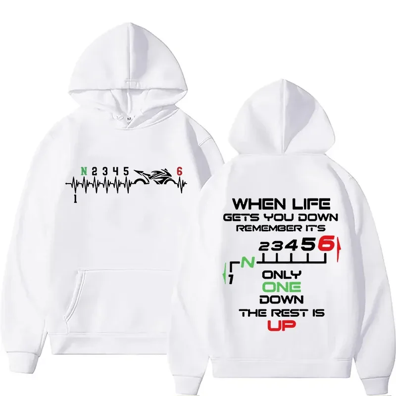 Nuevo 1N23456 sudaderas con capucha de latido del motorista para motocicleta para mujeres y hombres, sudaderas con capucha deportivas informales para otoño e invierno para mujeres