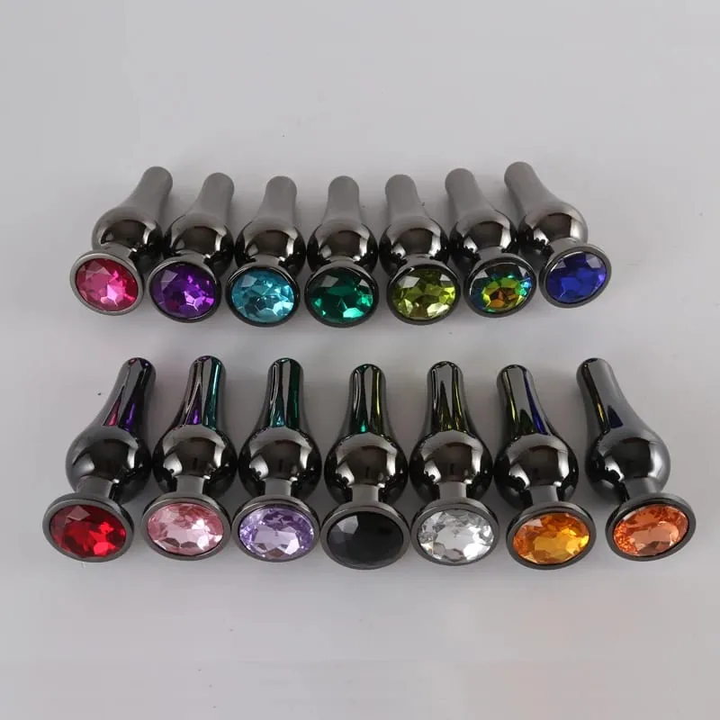 Gun Farbe Edelstahl Anal Plug Dildo Sex Spielzeug Produkte 3 Größen Butt Plug Für Frauen Sex Erwachsene Spiel Prostata massager — image 3