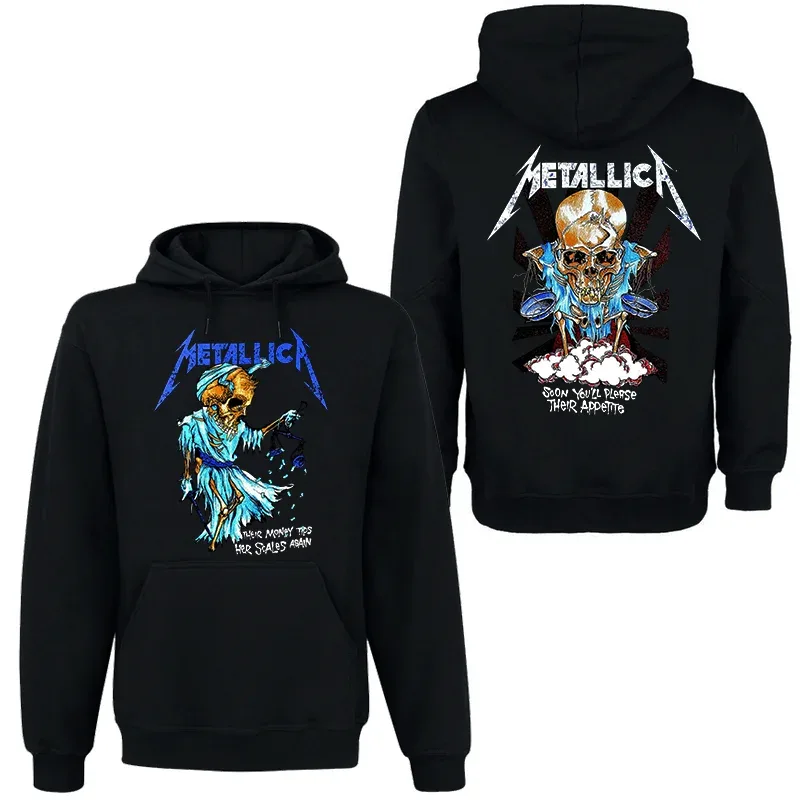 Band Rock Dark Wind Hoodie Men's Street Hip Hop Top Comfortable Hooded Sweater Fall_Winter Personality Men's Clothing