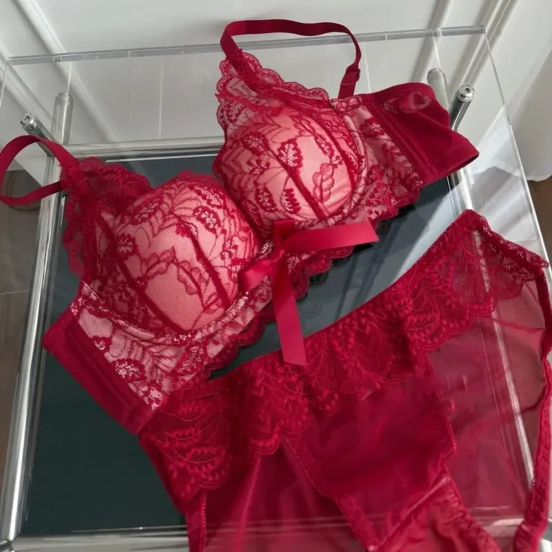 New Wireless Push Up Bra Set for Women Small Bust Gather Side Support Anti Sag Sexy Lingerie Underwear 32‑38 Bra Set