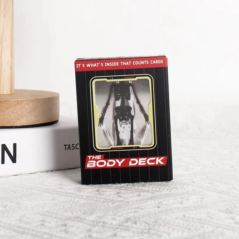 The Body Deck Cards Wear Resist 3D Image Educational Cards Multi-Purpose Human Anatomy Playing Cards for Card Collectors