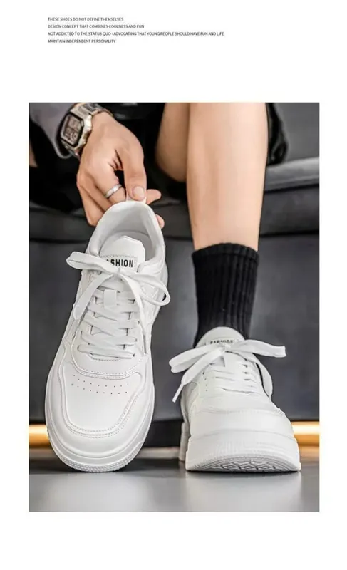 Men's Autumn Versatile High Top Running Shoes Trendy Thick Soled Casual Fashion Sneakers for Outdoor Sports