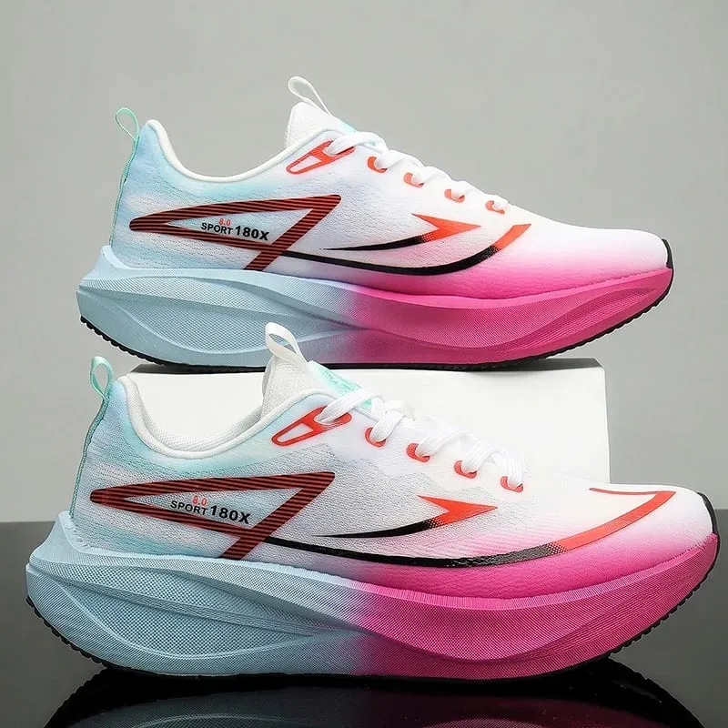 Men Sports Running Shoes Carbon Board Speciality Marathon Outdoor Breathable Lightweight Comfortable Women's Athletic Sneakers