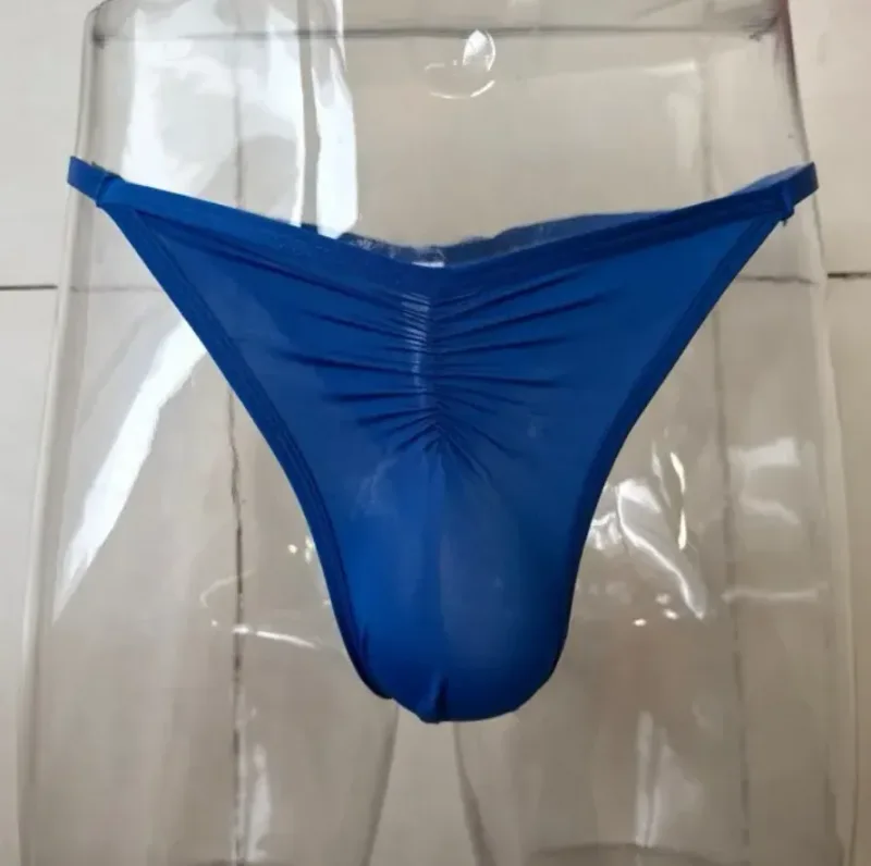 Pánská ledová hedvábná tanga kalhotky velikosti US Sexy G-String prodyšné bezešvé tričko se zády Sportovní fitness spodní prádlo Velké velikosti