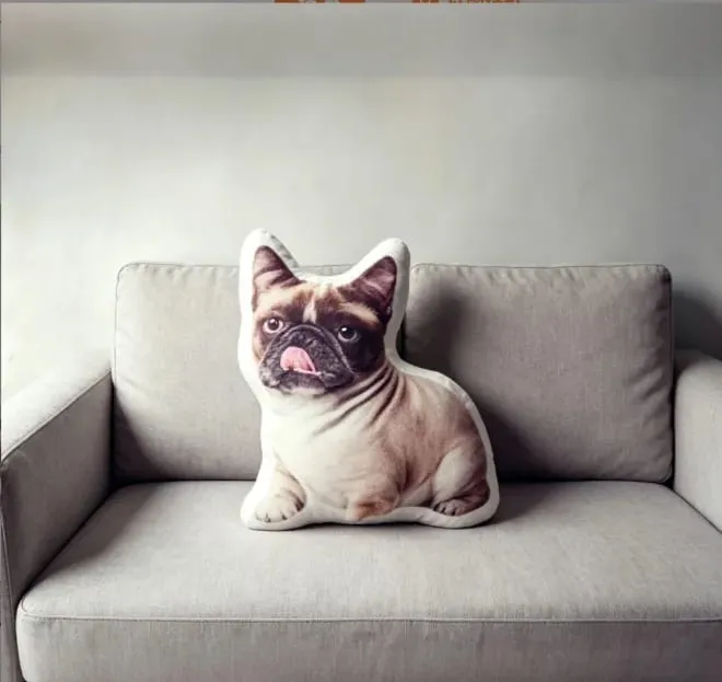 3D printed simulation dog pillow funny pet shaped pillow living room bedroom soft decoration personalized holiday gift