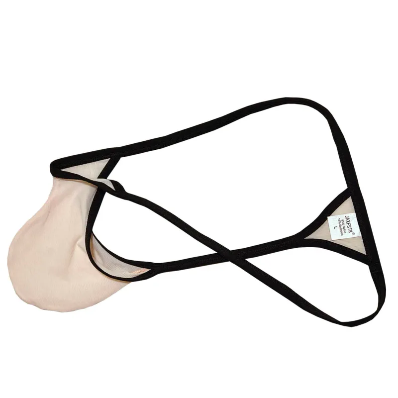 Men's Ice-Silk Thong Underwear No-Show Ultra-Thin Men Low Rise Thong G-string Breathable Lightweight Micro Briefs