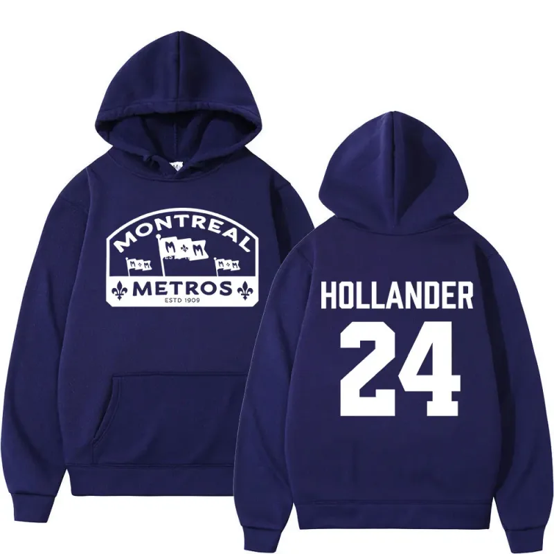 Heated Rivalry Shane Hollander 24 Montreal Metros Hoodies Men Women Clothing Hip Hop Fashion Sweatshirts Long Sleeves Pullovers