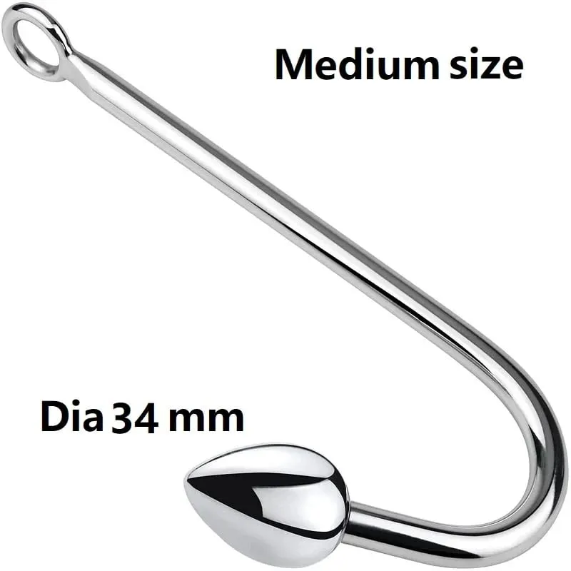 Lille medium store 3 kugler sæt metal anal krog perler head butt plug dilatator prostata massager indsats bdsm sexlegetøj til mænd