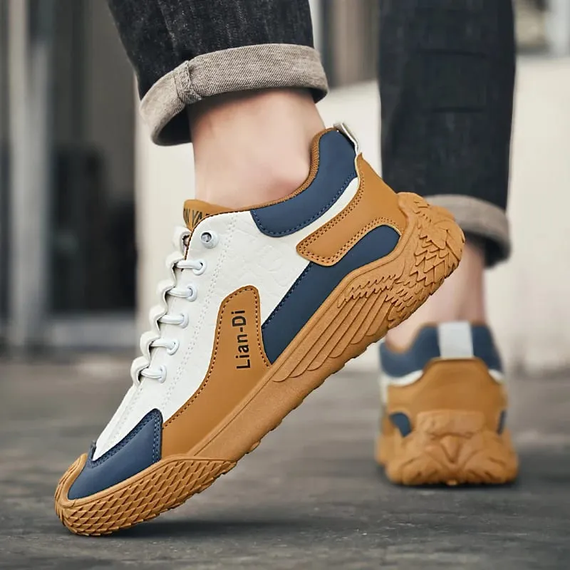 Spring and Autumn Fashion Elastic Band Sneakers for Men Versatile Trendy Casual Shoes Student Running Shoes Soft-Soled Lightweight Men's Shoes