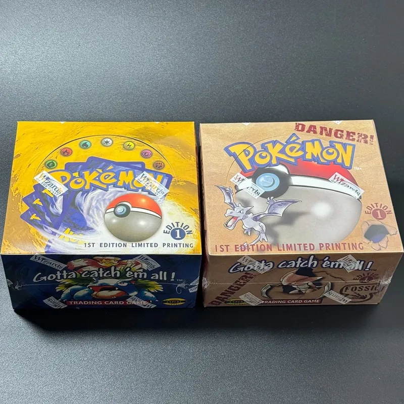 Pokémon Booster Packs Base Fossil Jungle 9 single bags 1 pack/11 Cards and Booster Box 3 1Box/36 Packs models Proxy Game Cards