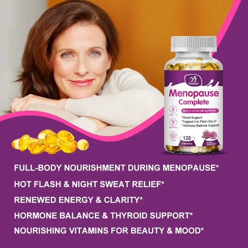 Advanced Menopause Complete Capsules Support Soothes Joint Discomfort Heart Health & Cognitive Function GMP Certified Vegan — image 2