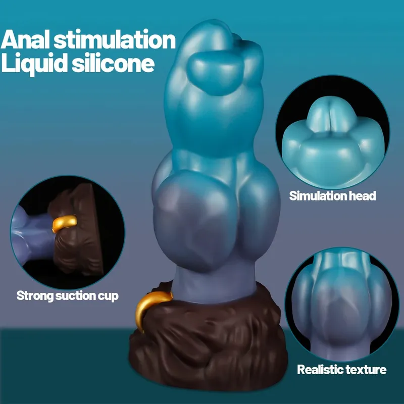 Huge Anal Plug Wolf Monster Dildo Female Masturbation Sex Toys Fake Penis Vagina Stimulation Prostate Orgasm Strong Suction Cup