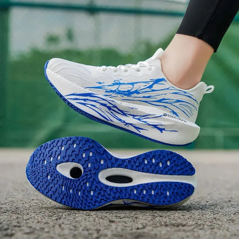 Marathon Men Running Shoes Lightweight Women's Comfortable Carbon Board Speciality Sports Breathable Athletic Nonskid Sneakers