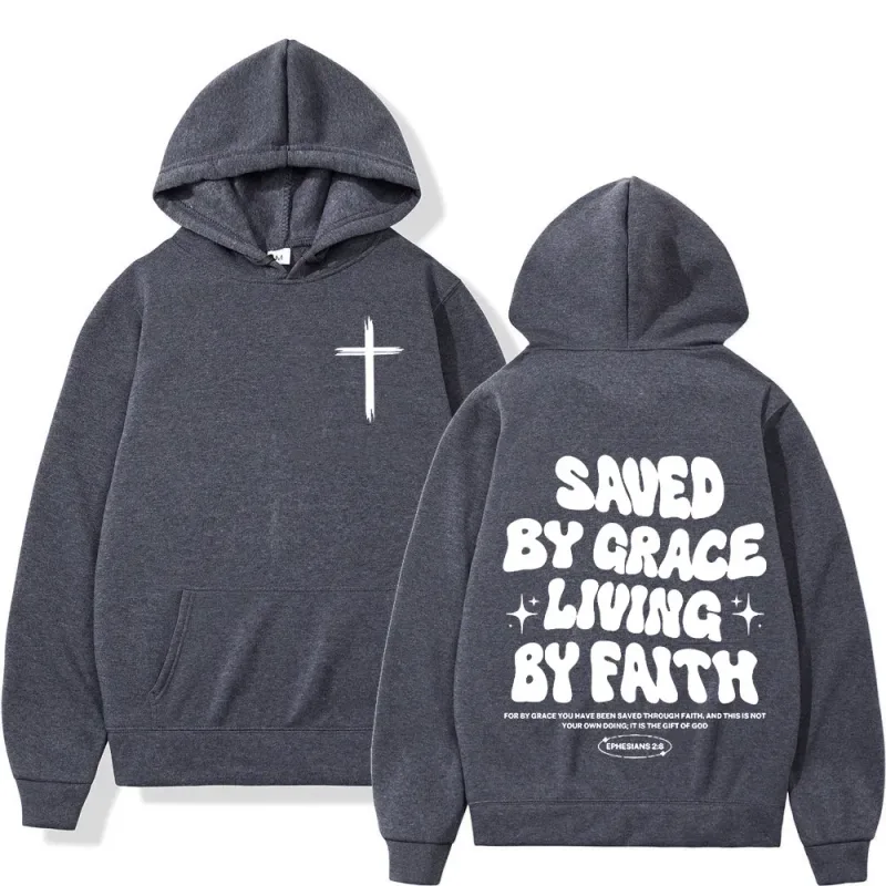 Christian Jesus Bible Verse Hoodies Men Women Clothing Fashion Harajuku Vintage Hooded Sweatshirts Casual Hip Hop Tracksuit Y2K
