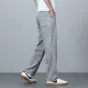 High Quality Spring Summer Lyocell Men's Jeans Loose Straight Wide Leg Casual With Slant Pockets Trousers Male Plus Size 40