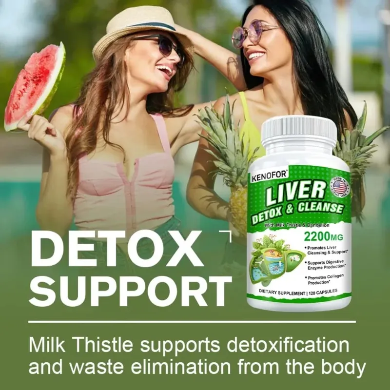Milk Thistle with Dandelion Root-Silymarin-Antioxidant Liver & Kidney Health Support Supplement - Vegan Non-GMO Gluten Free